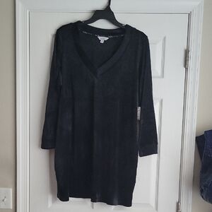 NWOT Nichole Miller Black V-Neck Dress